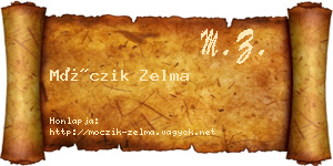 Móczik Zelma névjegykártya